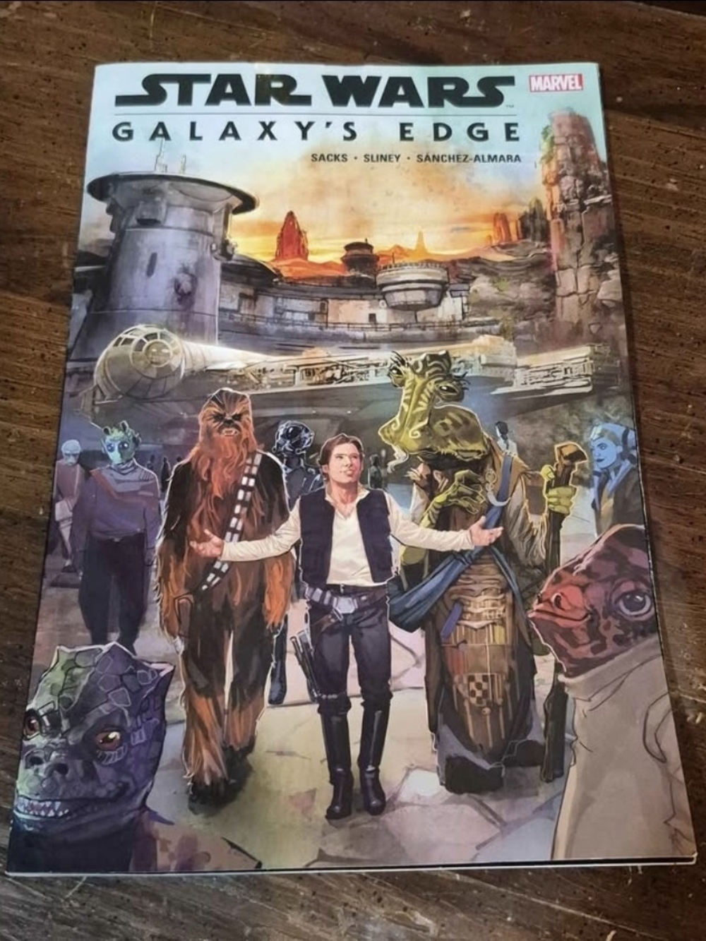 Star Wars Galaxy's Edge Cover Art - Multicolor Illustration